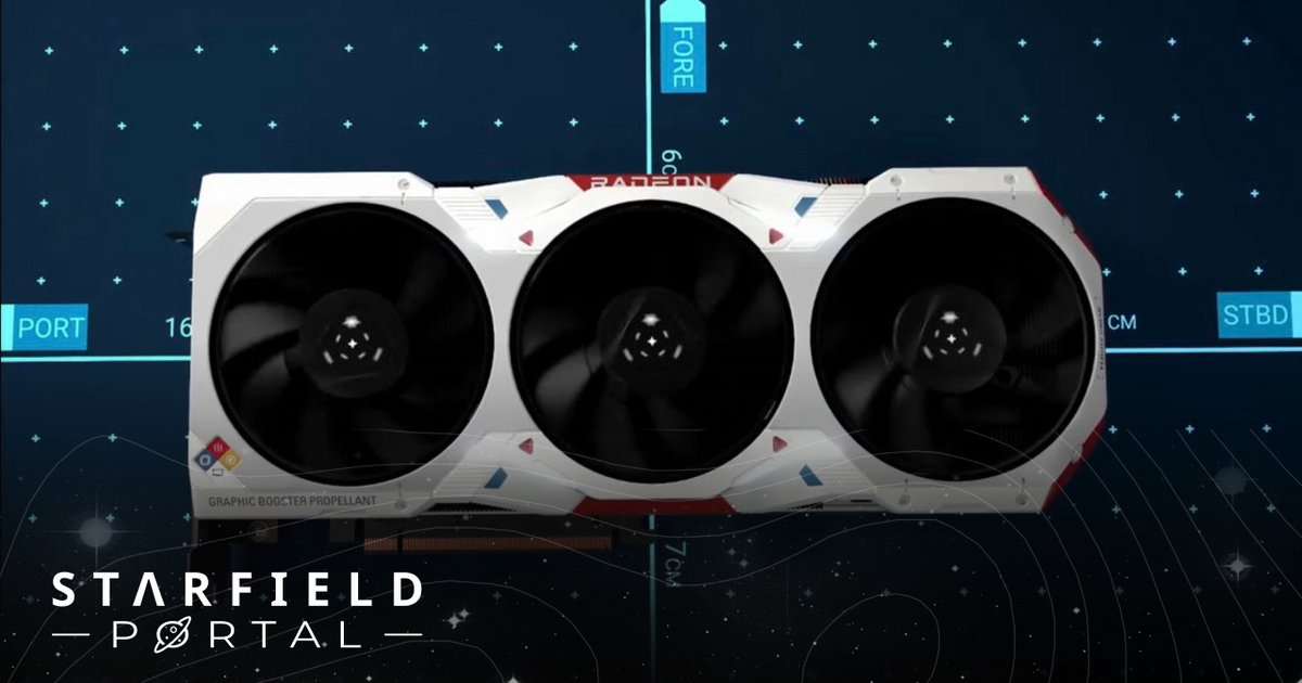 A Starfield branded graphics card
