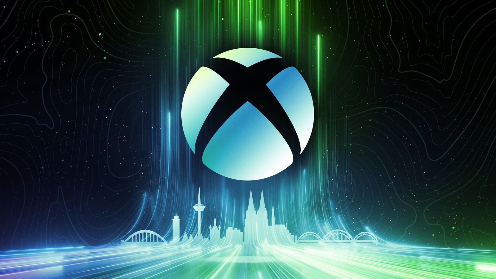 The xbox logo above gamescom
