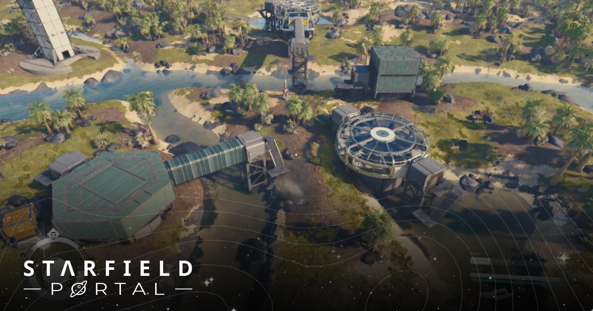 starfield outpost of the week outpost on top of a river