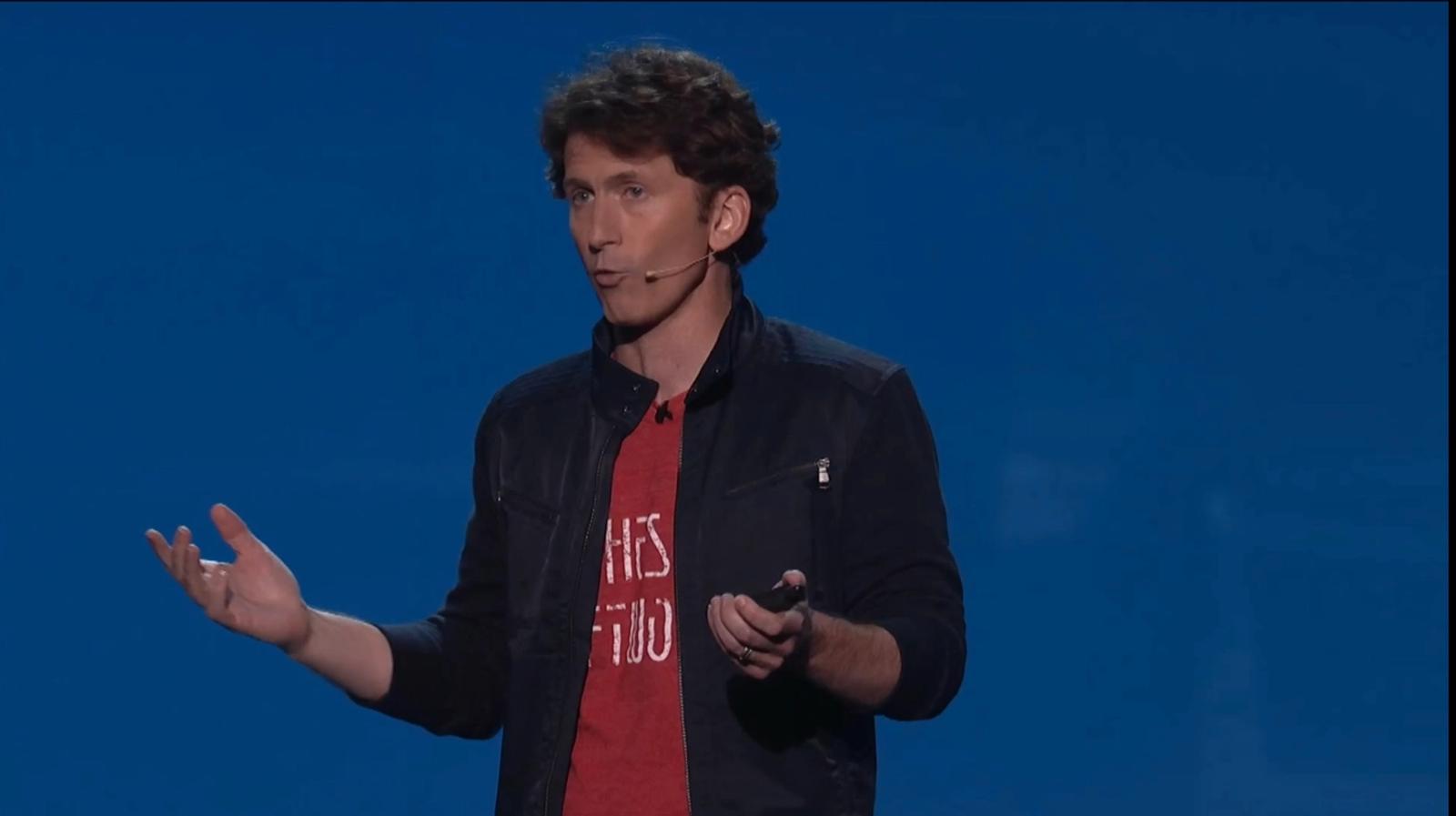 Todd Howard on stage at E3 2015