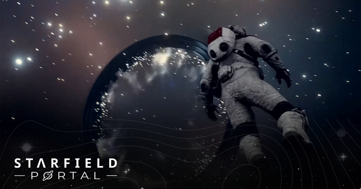 A screenshot from the teaser trailer of Starfield. 