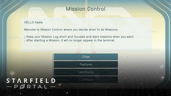 starfield mission control