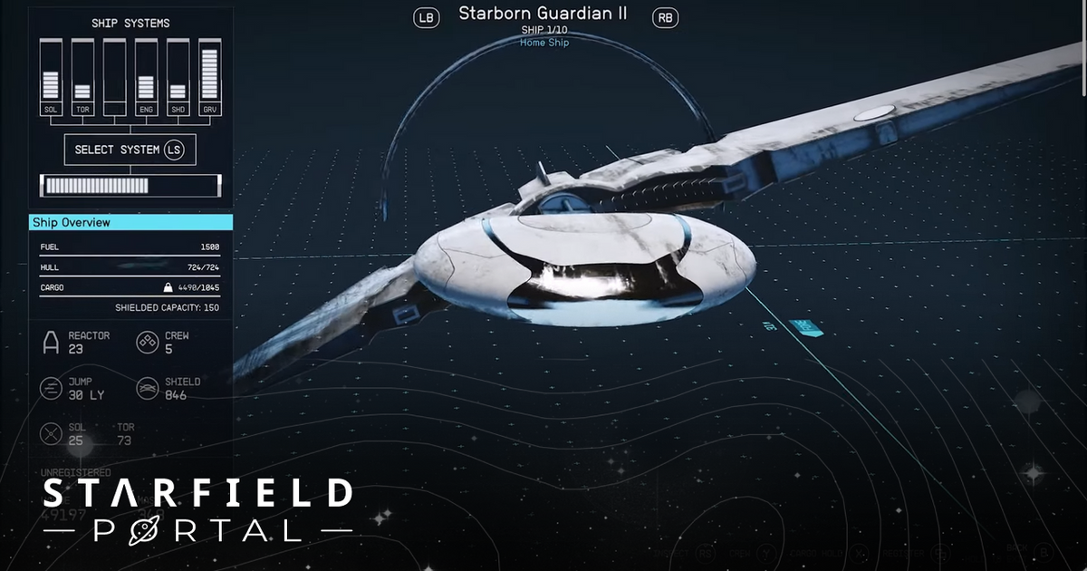 starfield starborn guardian ii best ship to steal