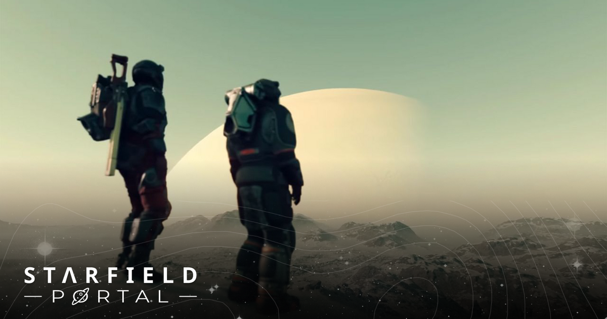 A screenshot from the Starfield trailer.