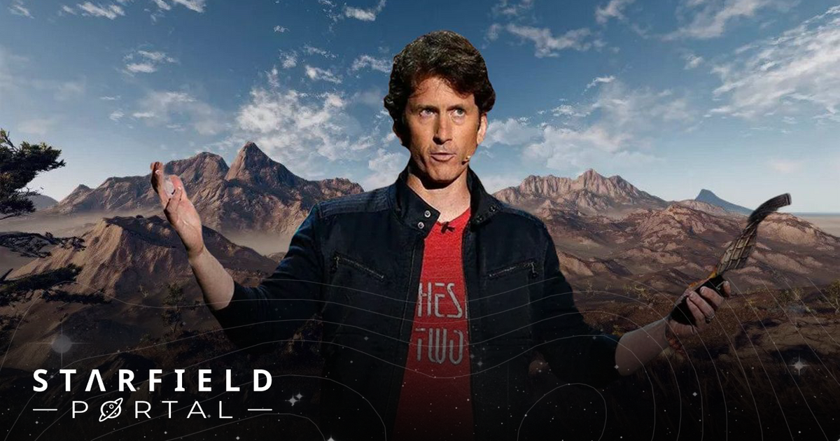 todd howard with a mountainous background