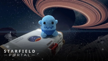 Crocheted Wilby from Starfield