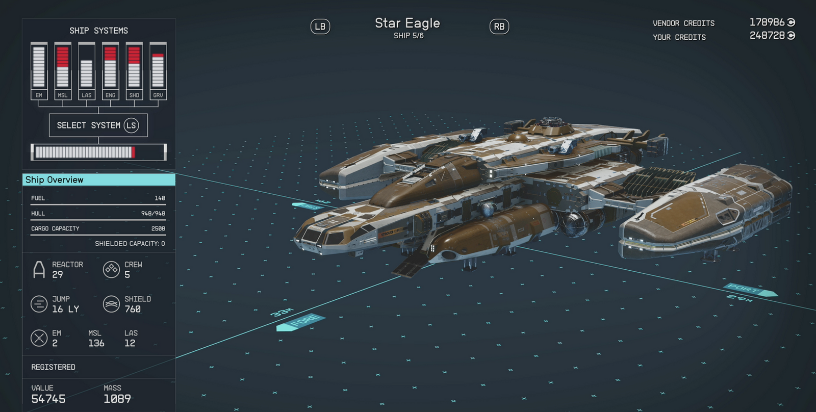 starfield star eagle ship