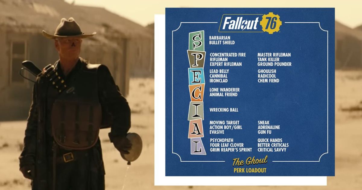 the ghoul fallout 76 perk loadout