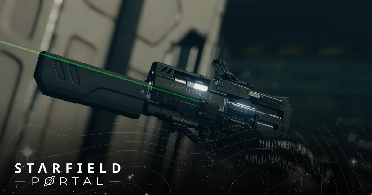 starfield character holding silence pistol for stealth build