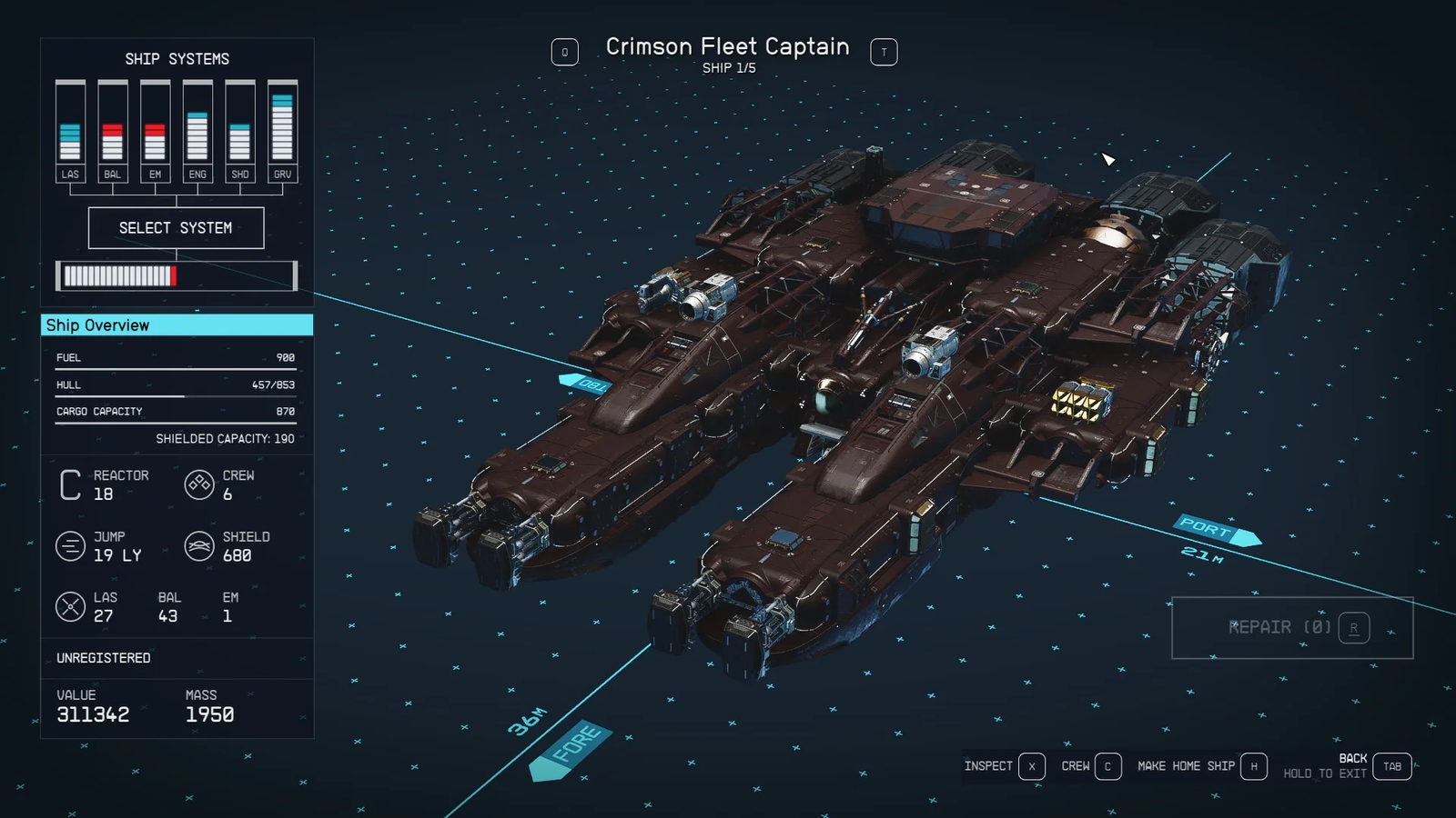 starfield captured crimson fleet captain ship