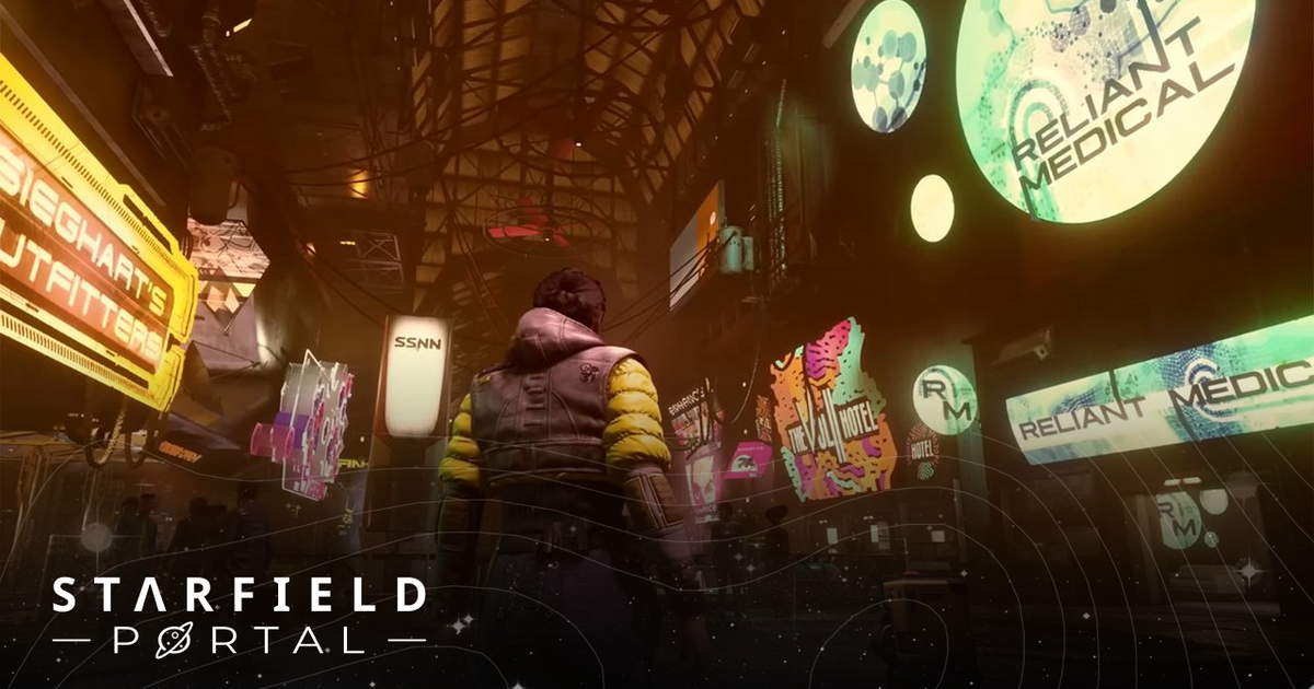 A screenshot from the Starfield gameplay trailer. 
