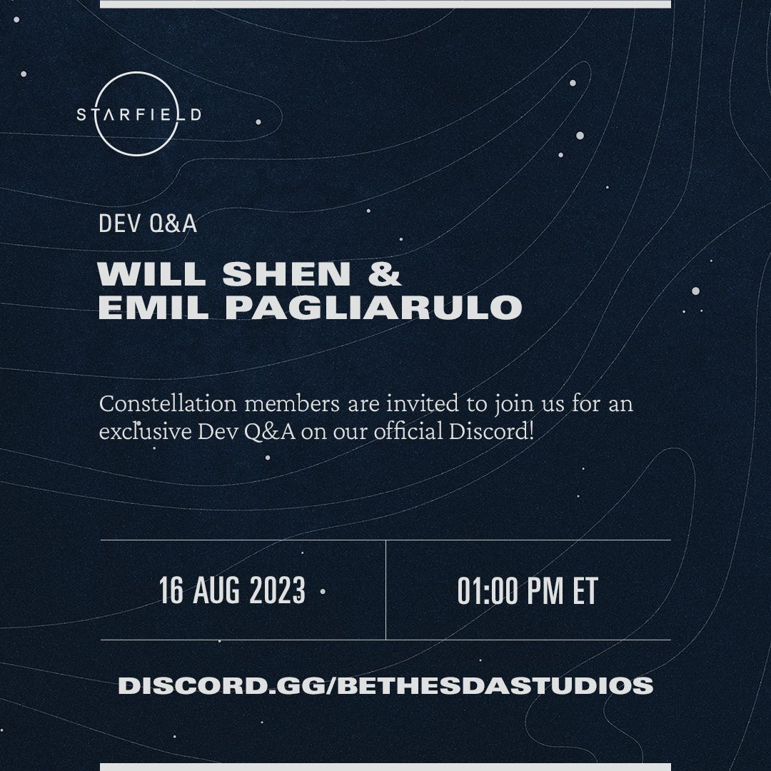 The poster advertising the q&a session with the developers