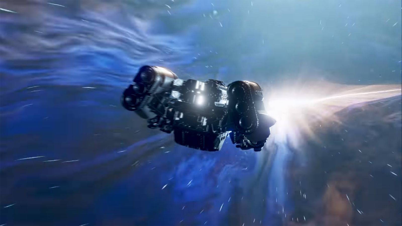 A screenshot from the Starfield gameplay trailer.