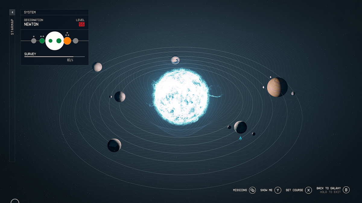 sp Newton II planets Image
