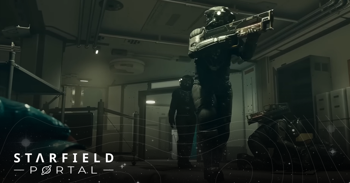 Starfield faction soldiers breaking in with guns pointing